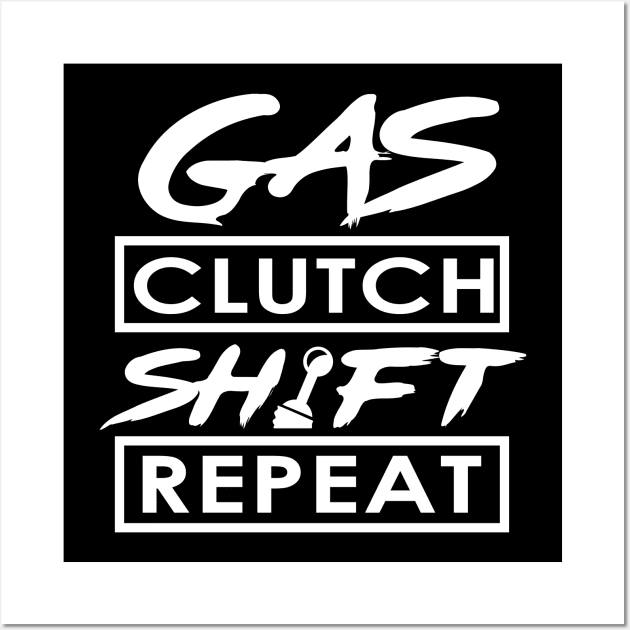 Gas Clutch Shift Repeat Wall Art by Enzai